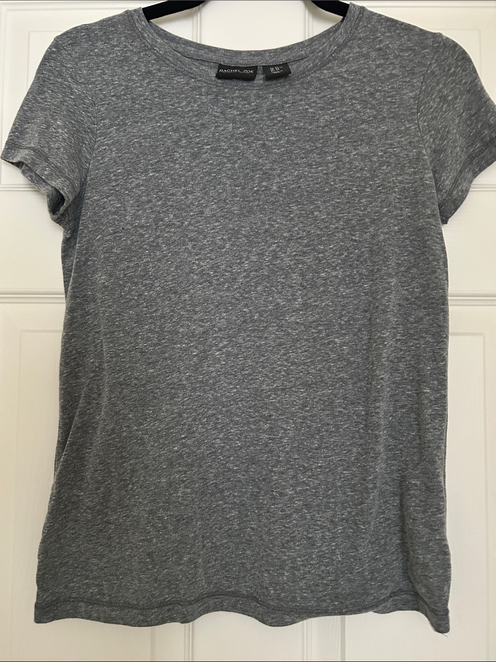 Rachel Zoe Heather Gray Short Sleeve Crewneck Tee